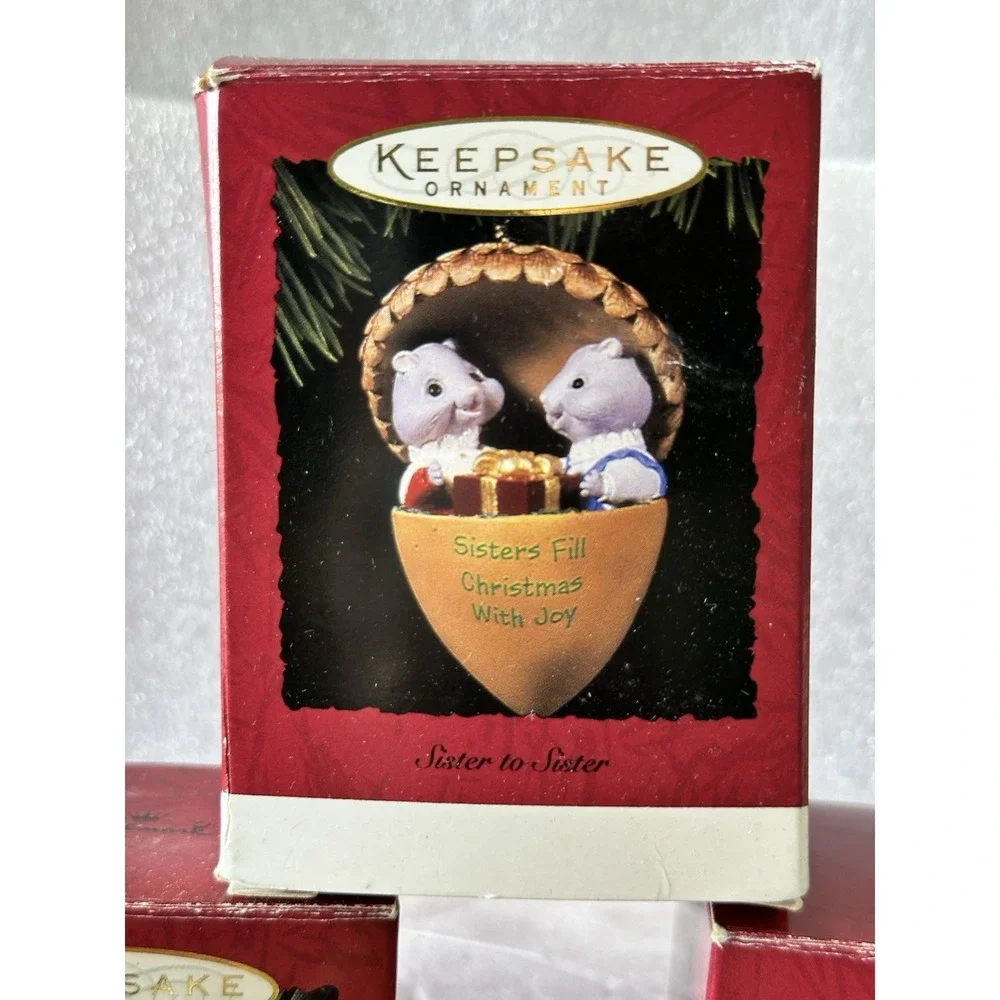 Hallmark‎ Keepsake Ornament Lot 3 Sisters Caregiver Across The Miles NIB
